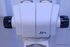 NIKON SMZ-1B STEREO ZOOM BINOCULAR MICROSCOPE WITH 10X/21 OCULARS