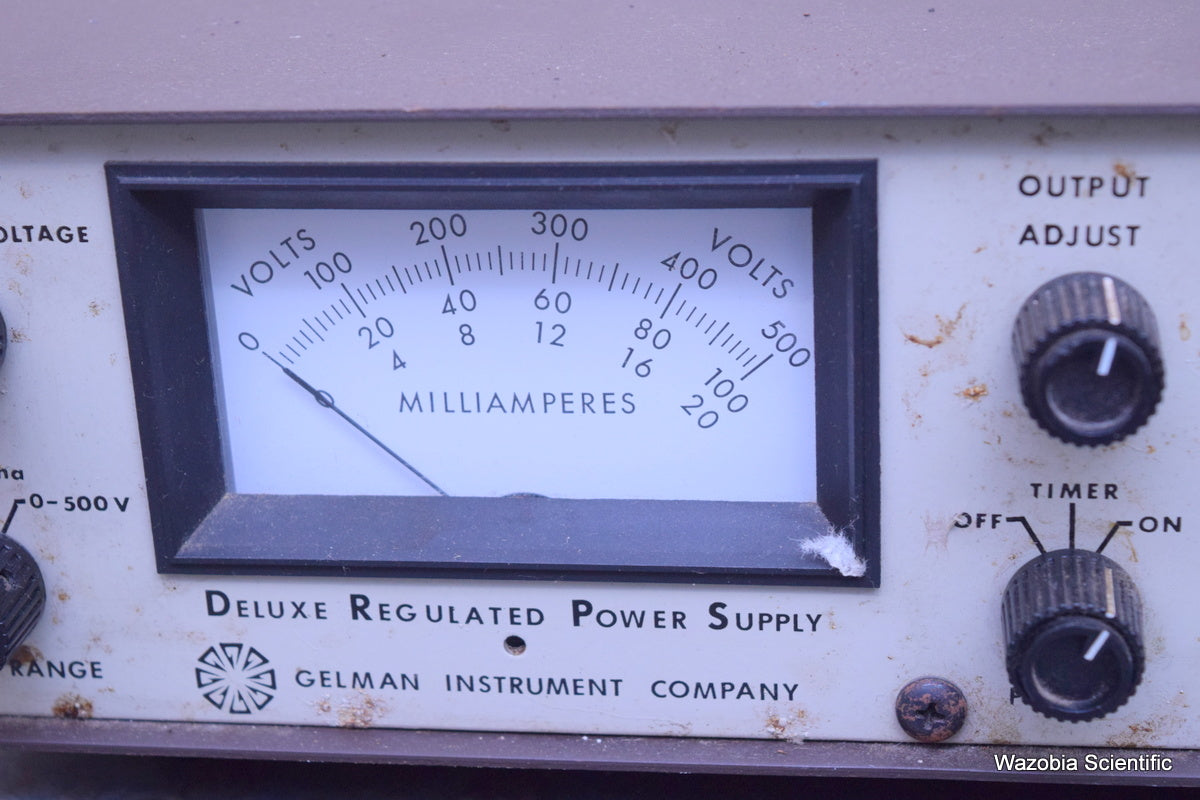 GELMAN INSTRUMENT DELUXE REGULATED POWER SUPPLY 38520
