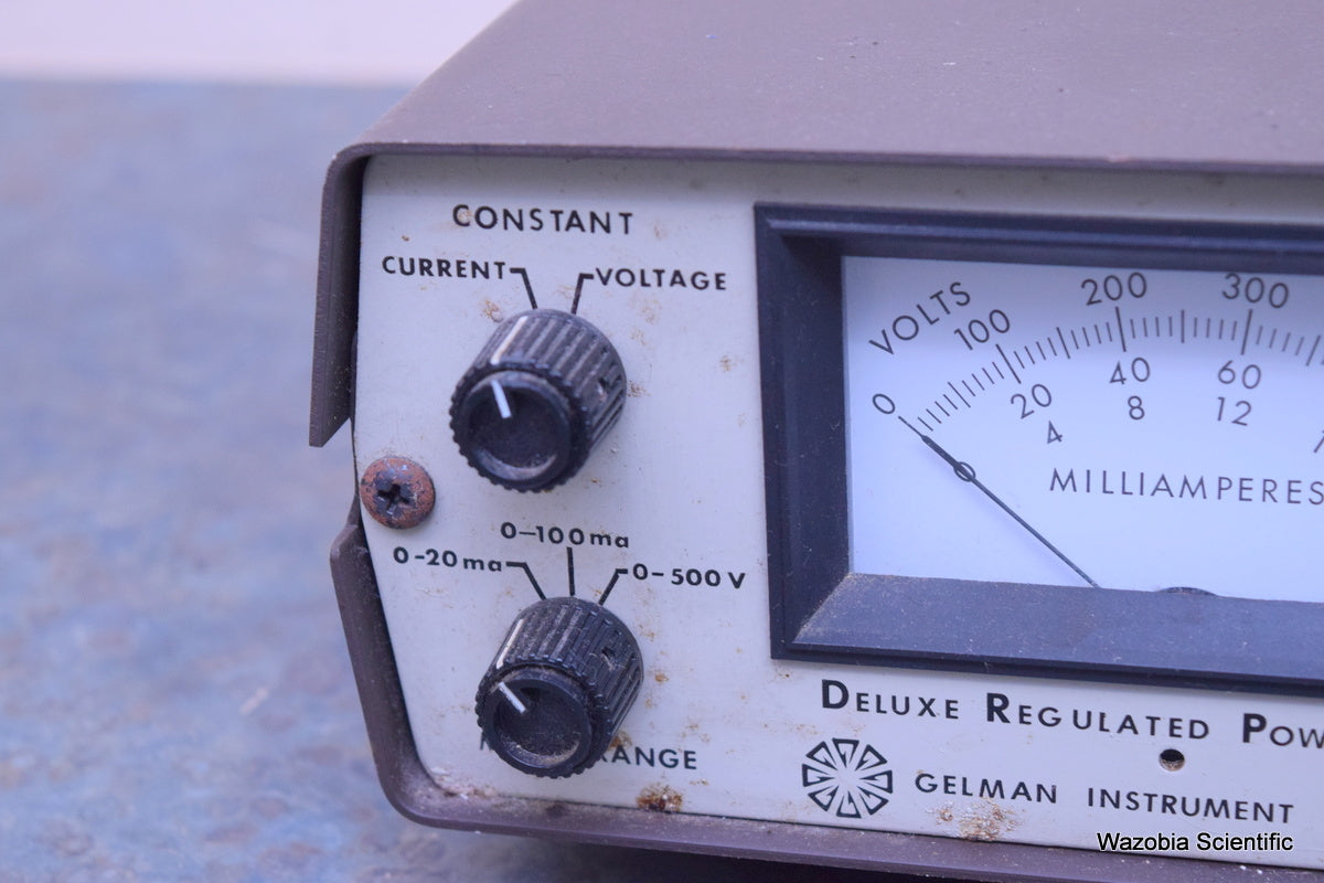 GELMAN INSTRUMENT DELUXE REGULATED POWER SUPPLY 38520