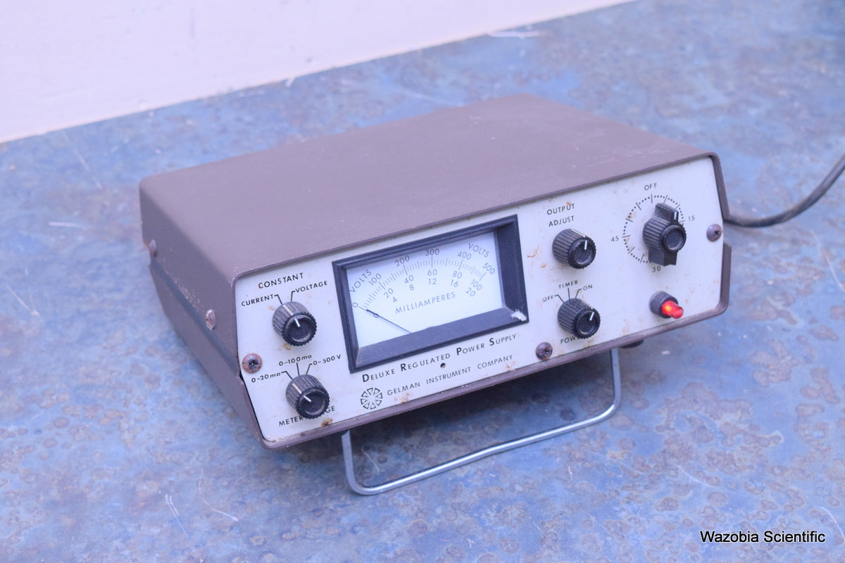 GELMAN INSTRUMENT DELUXE REGULATED POWER SUPPLY 38520