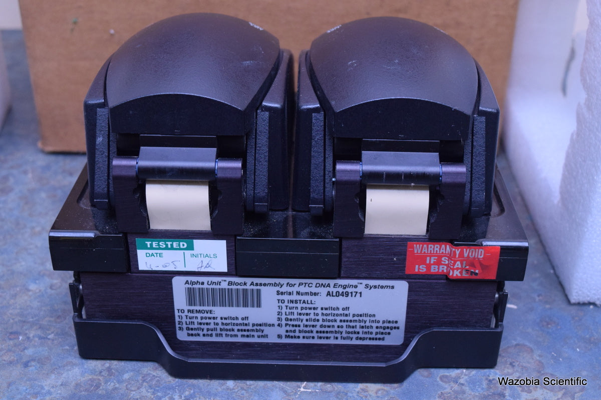 BIO-RAD MJ RESEARCH ALPHA UNIT BLOCK FOR PTC DNA ENGINE SYSTEMS DUAL 48 WELL