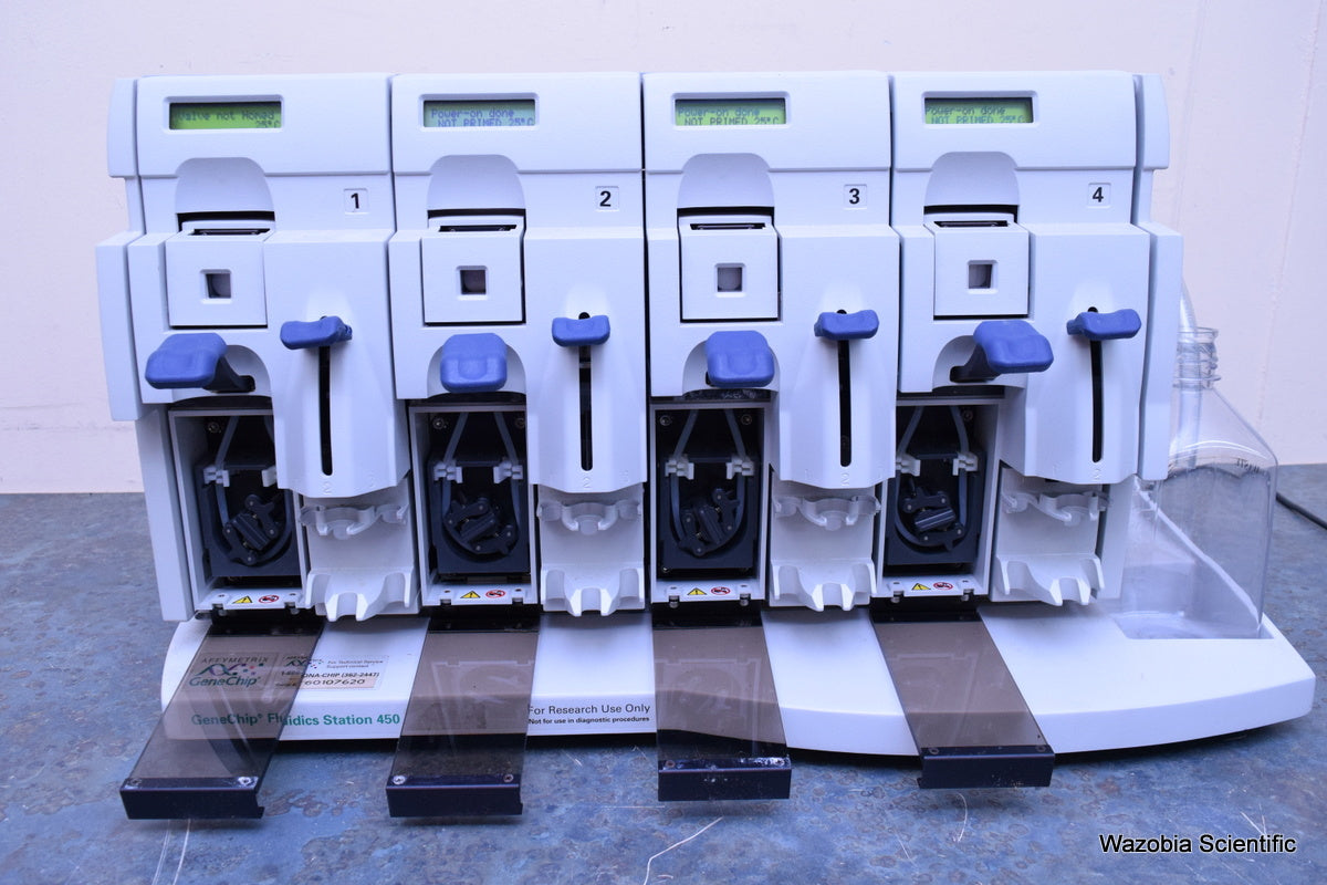 AFFYMETRIX MICROARRAY ANALYSIS GENECHIP FLUIDICS STATION 450 00-0079 HYBRIDIZATI