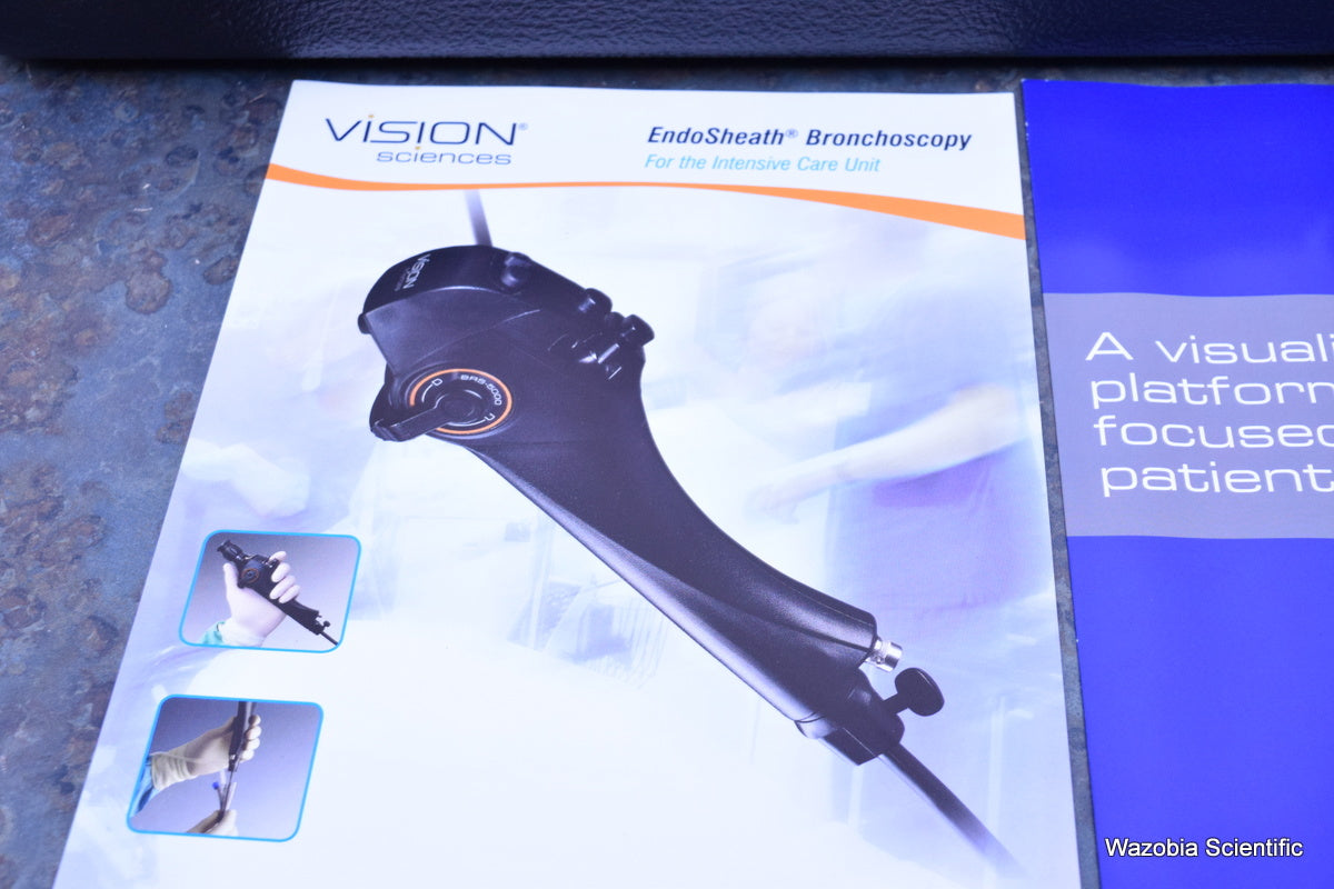 VISION SCIENCES FLEXIBLE FIBEROPTIC BRONCHOSCOPE BRS-4000 BLS-1000 LIGHT SOURCE