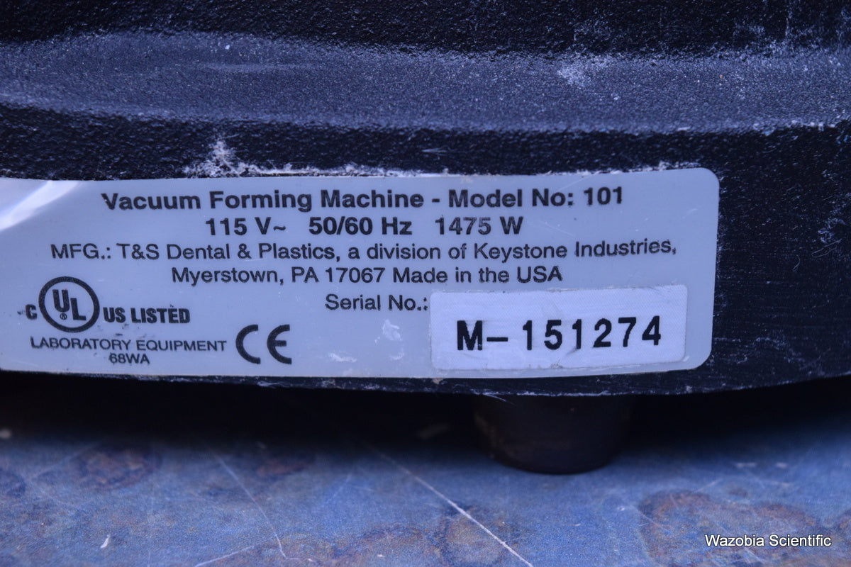 T&S DENTAL AND PLASTICS VACUUM FORMING MACHINE MODEL 101