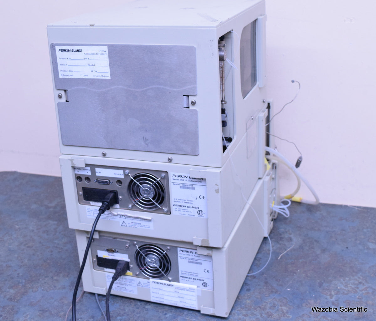 PERKIN ELMER SERIES  200 HPLC CHROMATOGRAPHY LC PUMP AUTOSAMPLER