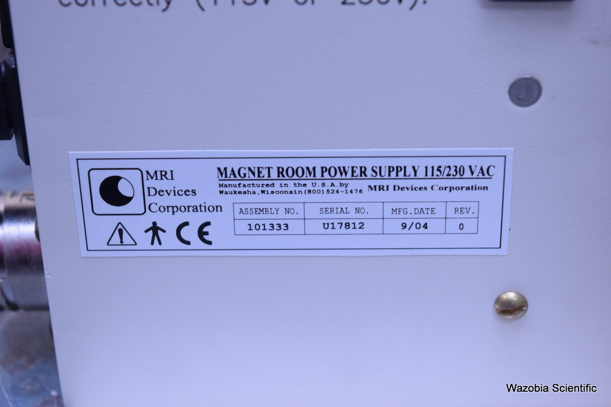 MRI DEVICES CORPORATION IFIS-SA  MAGNET ROOM POWER SUPPLY