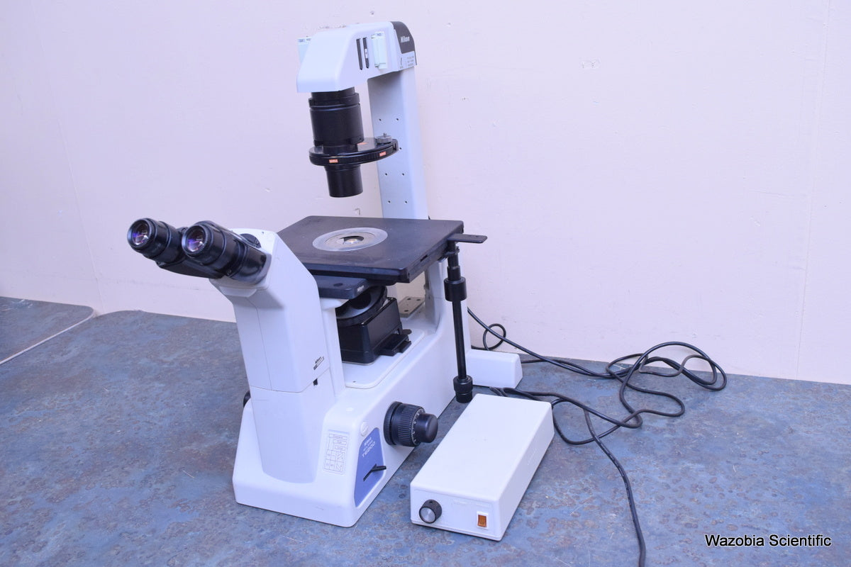 NIKON ECLIPSE TE200 INVERTED MICROSCOPE 40X ELWD PLAN FLOUR  10X 20X