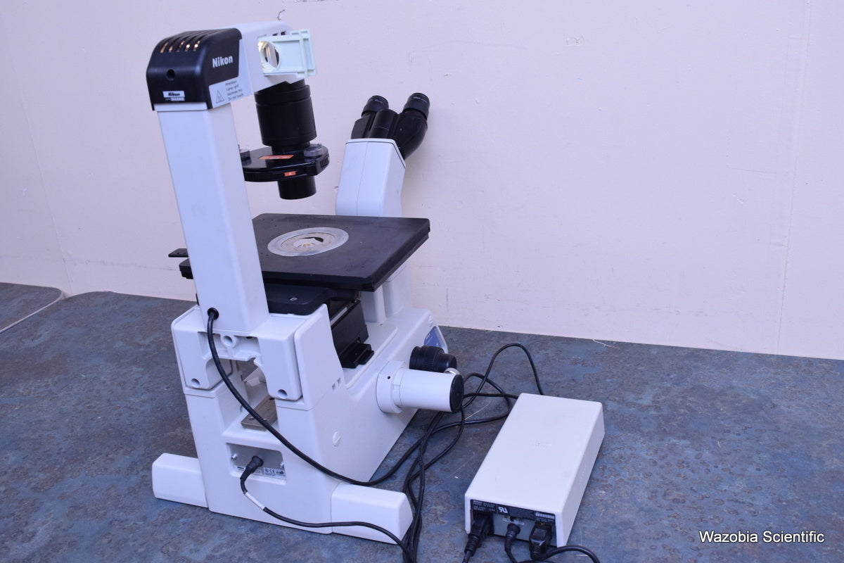 NIKON ECLIPSE TE200 INVERTED MICROSCOPE 40X ELWD PLAN FLOUR  10X 20X