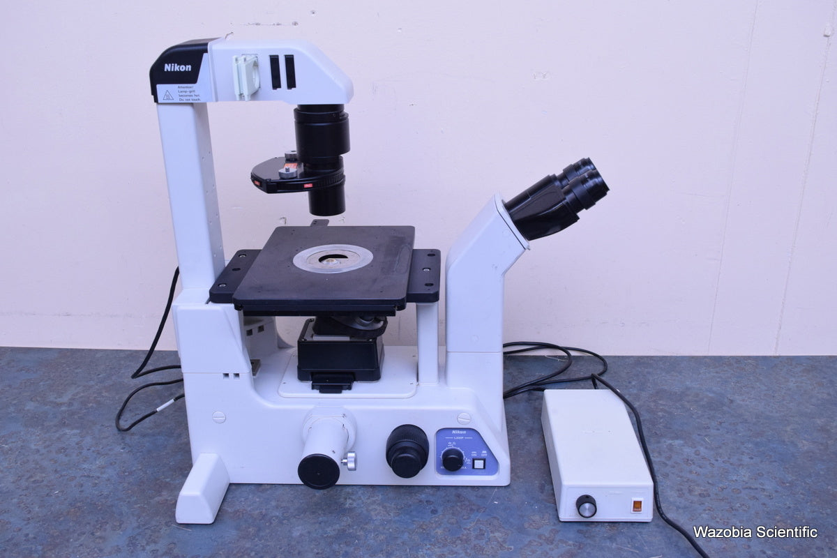 NIKON ECLIPSE TE200 INVERTED MICROSCOPE 40X ELWD PLAN FLOUR  10X 20X