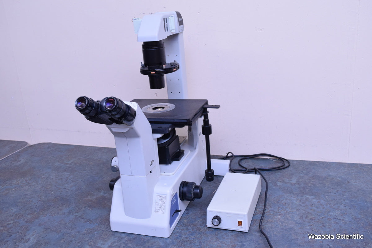 NIKON ECLIPSE TE200 INVERTED MICROSCOPE 40X ELWD PLAN FLOUR  10X 20X