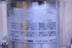 NEW BRUNSWICK STAINLESS STEEL INDUSTRIAL FERMENTOR BIOREACTOR VESSEL