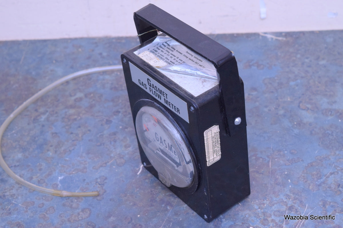 GASMET GAS FLOW METER 15 PSIG MAX 18630