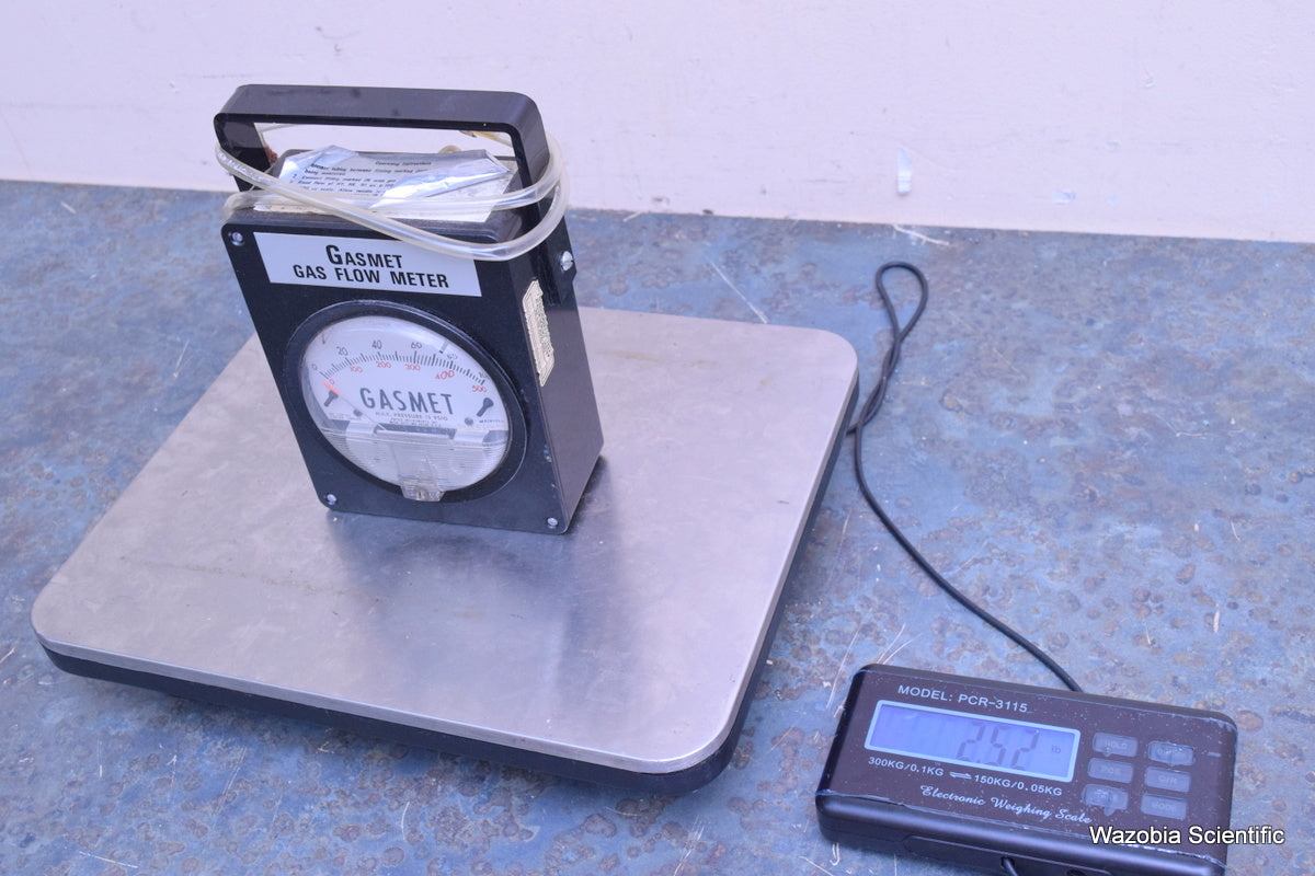 GASMET GAS FLOW METER 15 PSIG MAX 18630