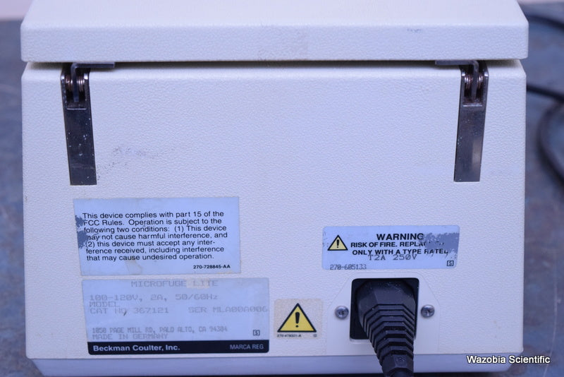 BECKMAN COULTER MICROFUGE LITE CENTRIFUGE