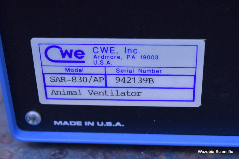 CWE SAR-830/P VENTILATOR WITH CTP-VA-4 VALVE ASSEMBLY