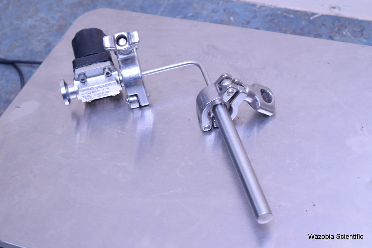 NEW BRUNSWICK  VESSEL VALVE CRANE-SAUNDERS 4-54284-3-4 316L CWP230 375" SFV5