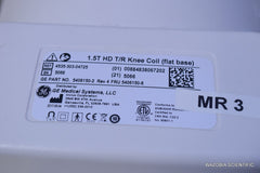 GE 1.5T HD T/R KNEE COIL FLAT BASE 4535-303-04725 5406150-2 REV 4 5406150-8