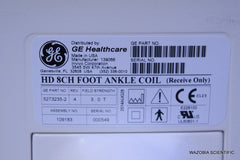 GE HD 8CH FOOT ANKLE COIL 5273235-2 109183 MRI COIL RECEIVE ONLY INVIVO 105476