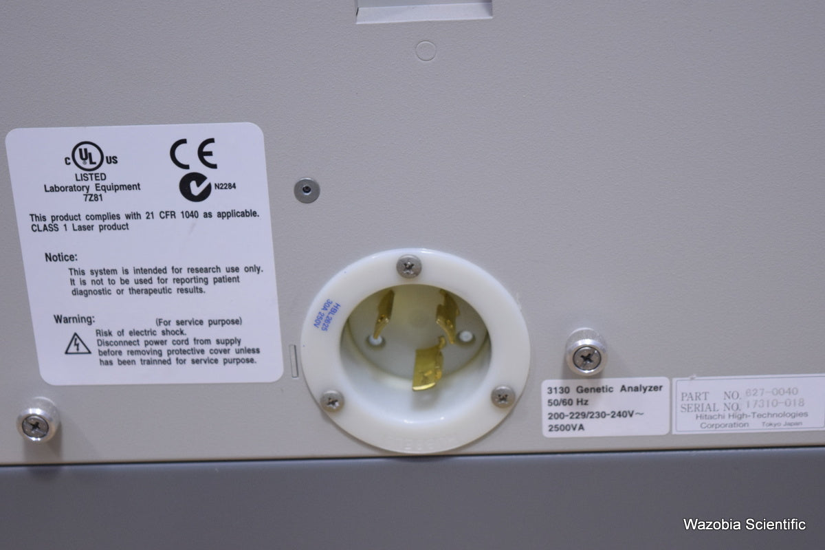 AB APPLIED BIOSYSTEMS HITACHI 3130 GENETIC ANALYZER SEQUENCER 627-0040