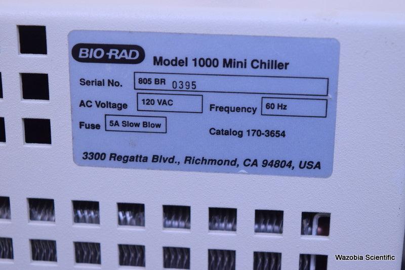 BIO RAD MODEL 1000 MINI CHILLER WITH HAAKE B3 WATERBATH
