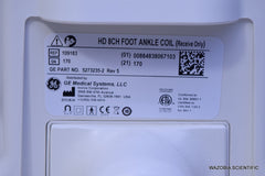GE HD 8CH FOOT ANKLE COIL 5273235-2 109183 MRI COIL RECEIVE ONLY INVIVO 105476