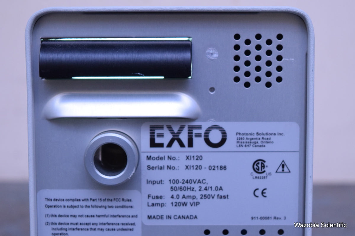 PHOTONIC SOLUTIONS EXFO X-CITE 120 FLUORESCENCE ILLUMINATION SYSTEM XI120