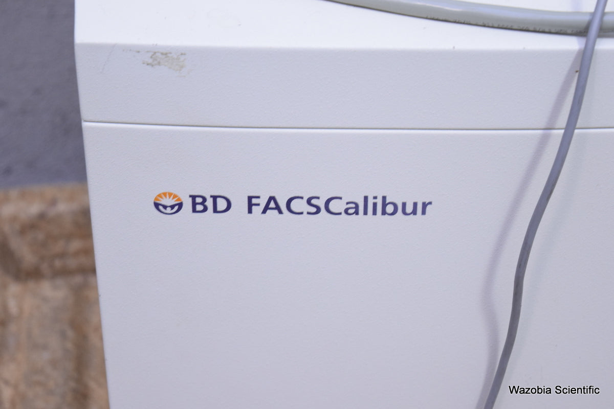 BECTON BD FACSCALIBUR FLOW CYTOMETER WITH DETECTORS & FACS LOADER ELECTRONICS