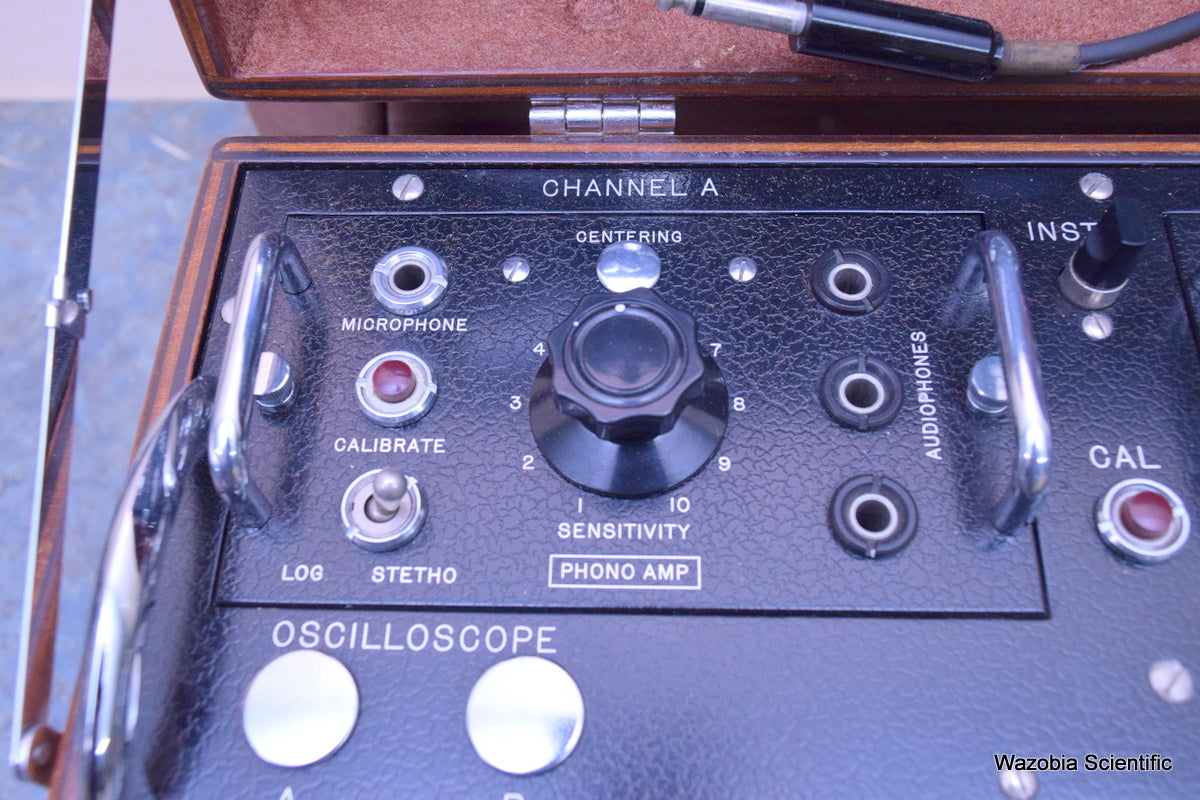 SANBORN COMPANY TWIN BEAM MODEL 62 ELECTROCARDIOGRAPH OSCILLOSCOPE VINTAGE