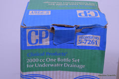 LOT OF 2 NEW CLINICAL PRODUCTS 2000 CC ONE BOTTLE SET FOR UNDERWATER DRAINGAGE
