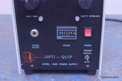 OPTI-QUIP MODEL 1600 MICROSCOPE LIGHT SOURCE POWER SUPPLY 1605-XT ITS