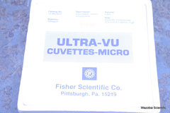 FISHER SCIENTIFIC ULTRA-VU CUVETTES-MICRO 14-385-991F 100 PCS