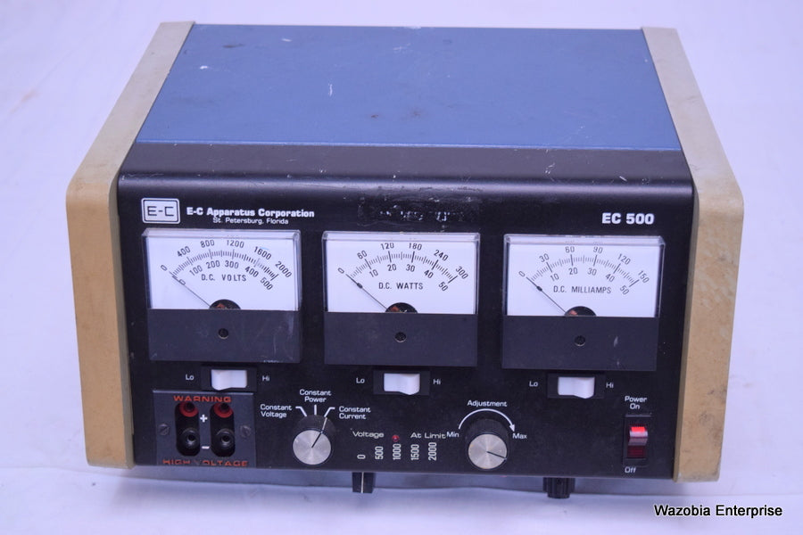 LOT OF 5 E-C APPARATUS ELECTROPHORESIS MODEL EC 500 POWER SUPPLY