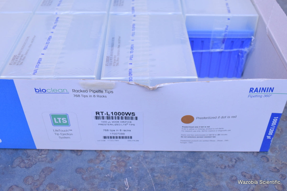 RAININ METLER TOLEDO RT-L1000WS 1000 UL WIDE ORIFICE PRESTERILIZED LTS TIPS