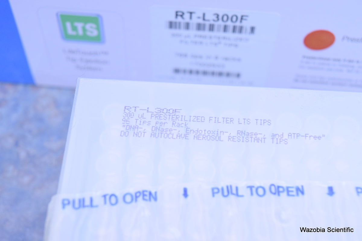 RAININ METTLER TOLEDO RACKED PIPETTE TIPS 300 UL RT-L300F 768 TIPS IN 8 RACKS