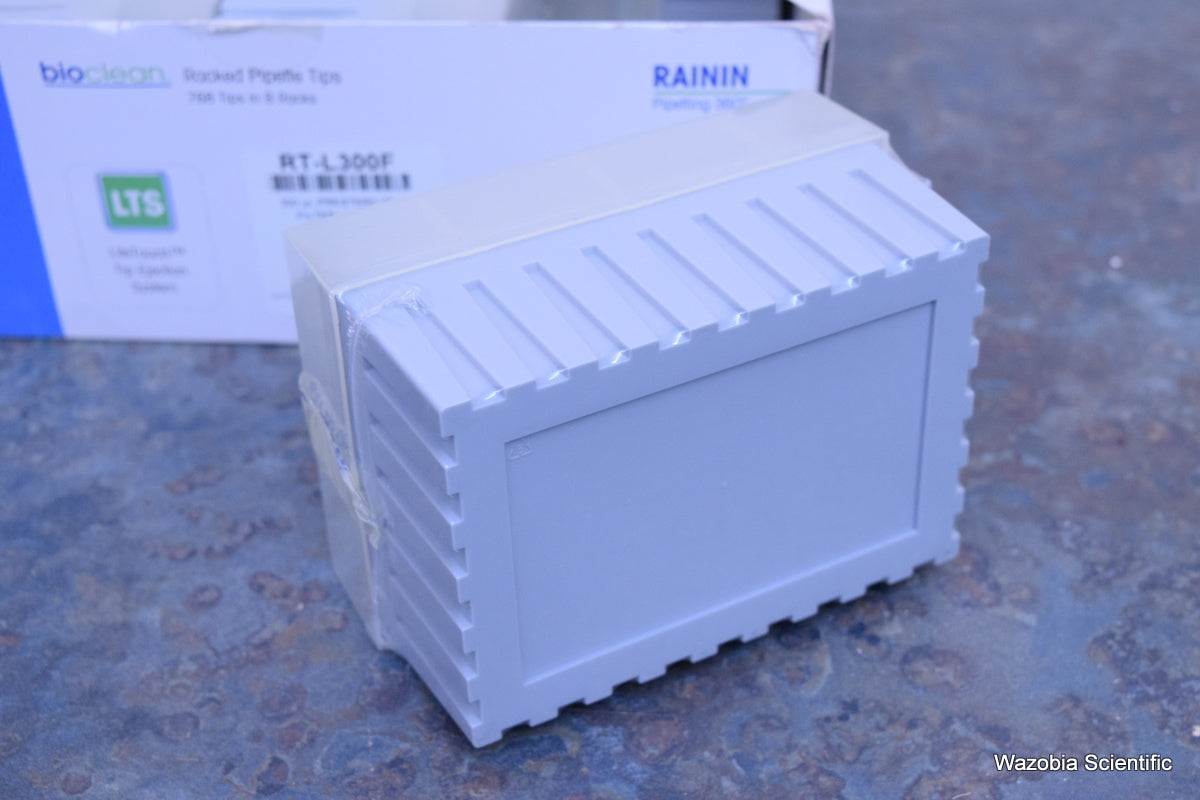 RAININ METTLER TOLEDO RACKED PIPETTE TIPS 300 UL RT-L300F 768 TIPS IN 8 RACKS