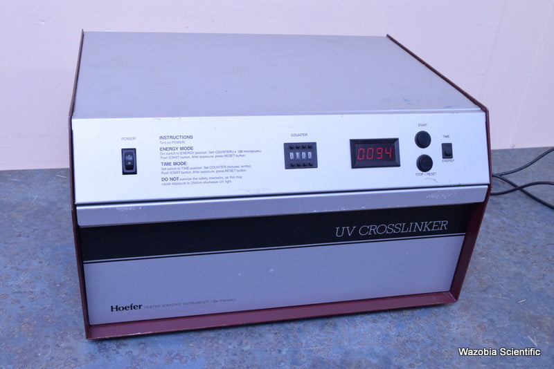 HOEFER SCIENTIFIC INSTRUMENTS UV CROSSLINKER MODEL UVC-1000