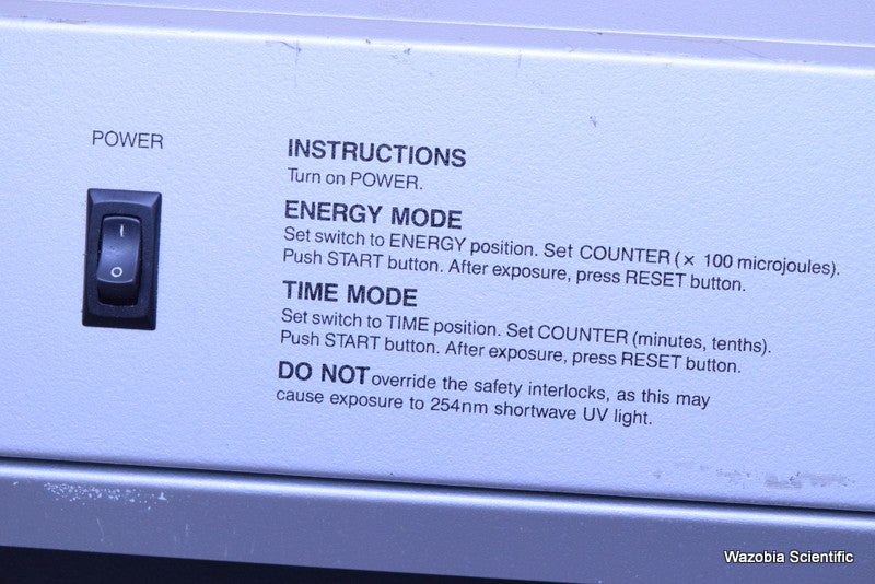 HOEFER SCIENTIFIC INSTRUMENTS UV CROSSLINKER MODEL UVC-1000