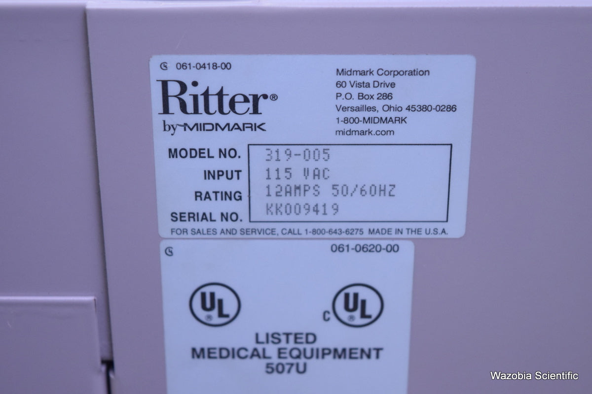 MIDMARK RITTER 75 EVOLUTION POCEDURAL EXAM CHAIR 319-005