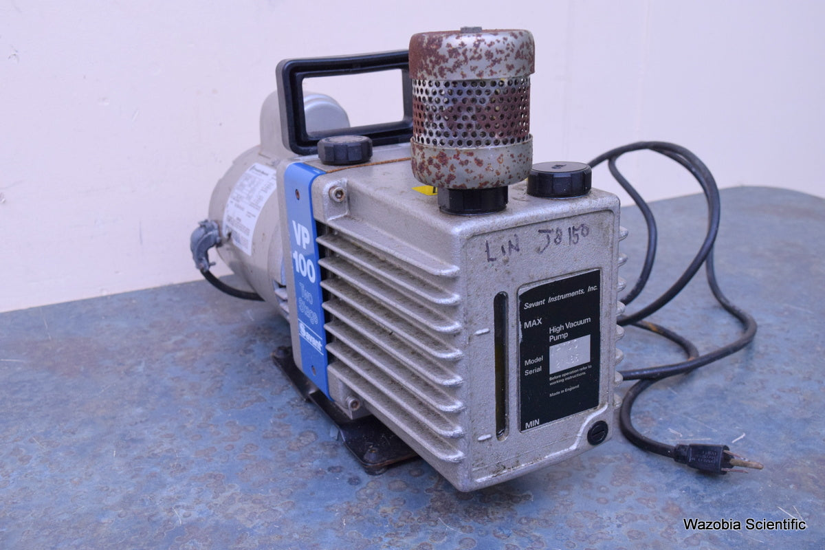 SAVANT HIGH VACUUM PUMP VP 100 TWO STAGE  LABORATORY PUMP