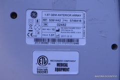 GE 1.5T GEM ANTERIOR ARRAY MRI COIL  5391442 2017 REV 10