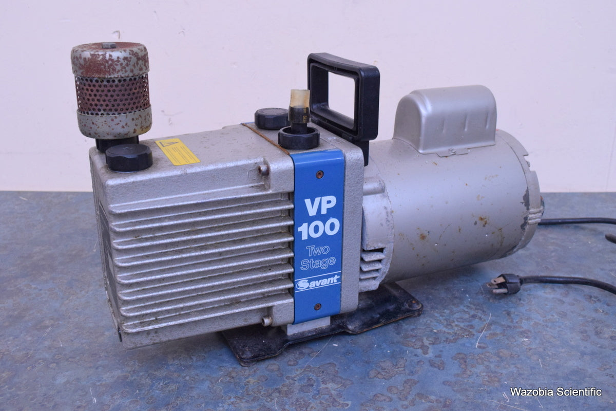 SAVANT HIGH VACUUM PUMP VP 100 TWO STAGE  LABORATORY PUMP