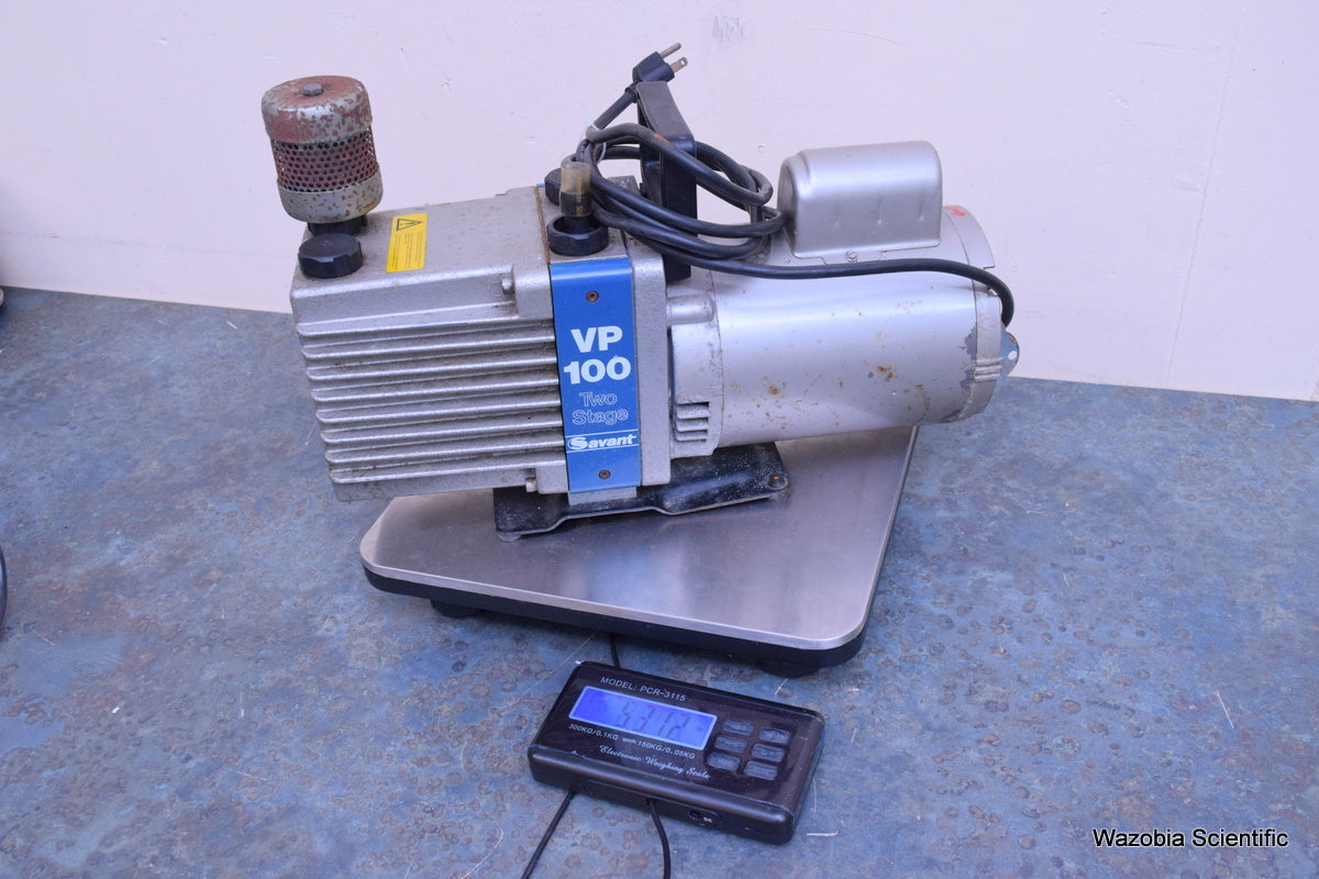 SAVANT HIGH VACUUM PUMP VP 100 TWO STAGE  LABORATORY PUMP