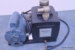 PRECISION VACUUM PUMP MODEL D 150 150 I/M (5.3 CFM) 0.1 MICRON GE MOTOR 5KC47SG1