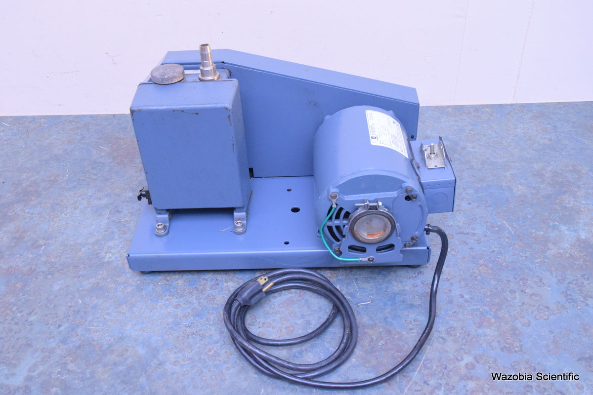 WELCH 1399 DUOSEAL LABORATORY VACUUM PUMP  W/ EMERSON S55NXMPF-6788 MOTOR 1/3 HP