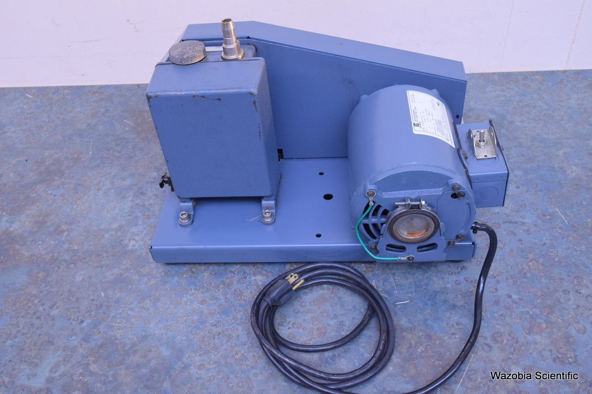 WELCH 1399 DUOSEAL LABORATORY VACUUM PUMP  W/ EMERSON S55NXMPF-6788 MOTOR 1/3 HP