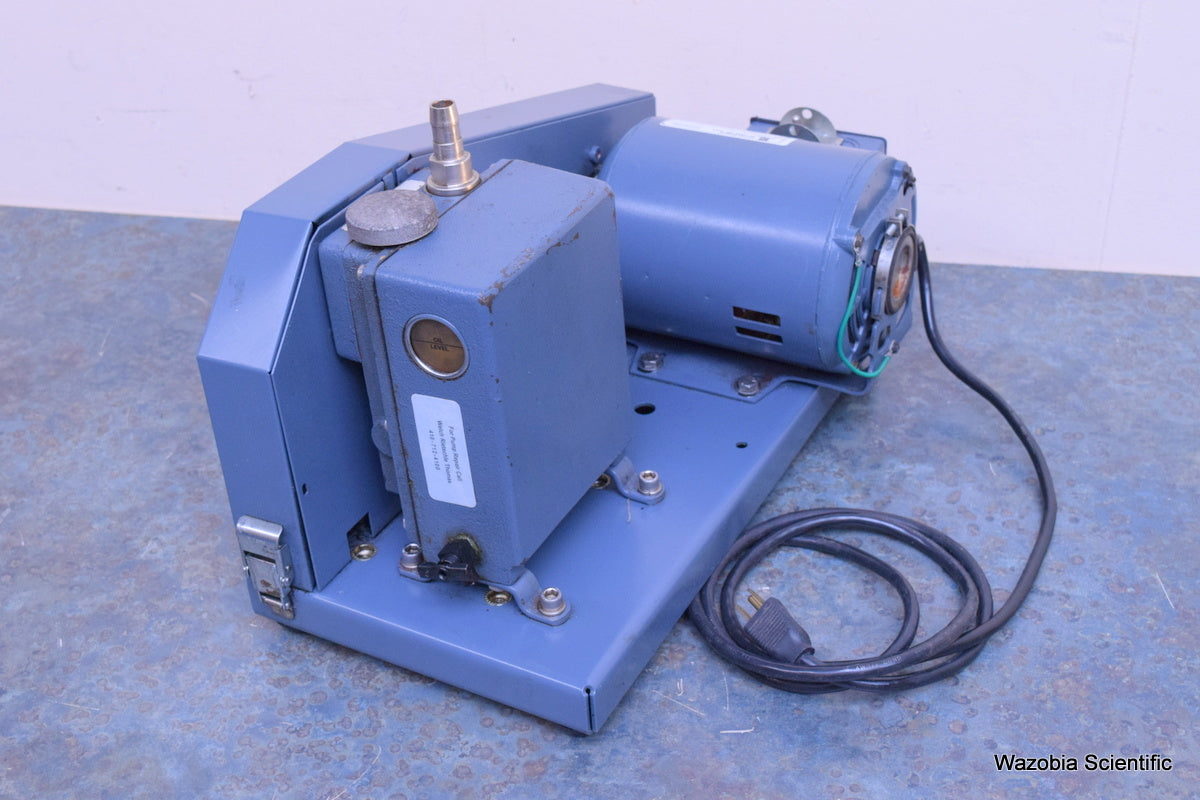 WELCH 1399 DUOSEAL LABORATORY VACUUM PUMP  W/ EMERSON S55NXMPF-6788 MOTOR 1/3 HP