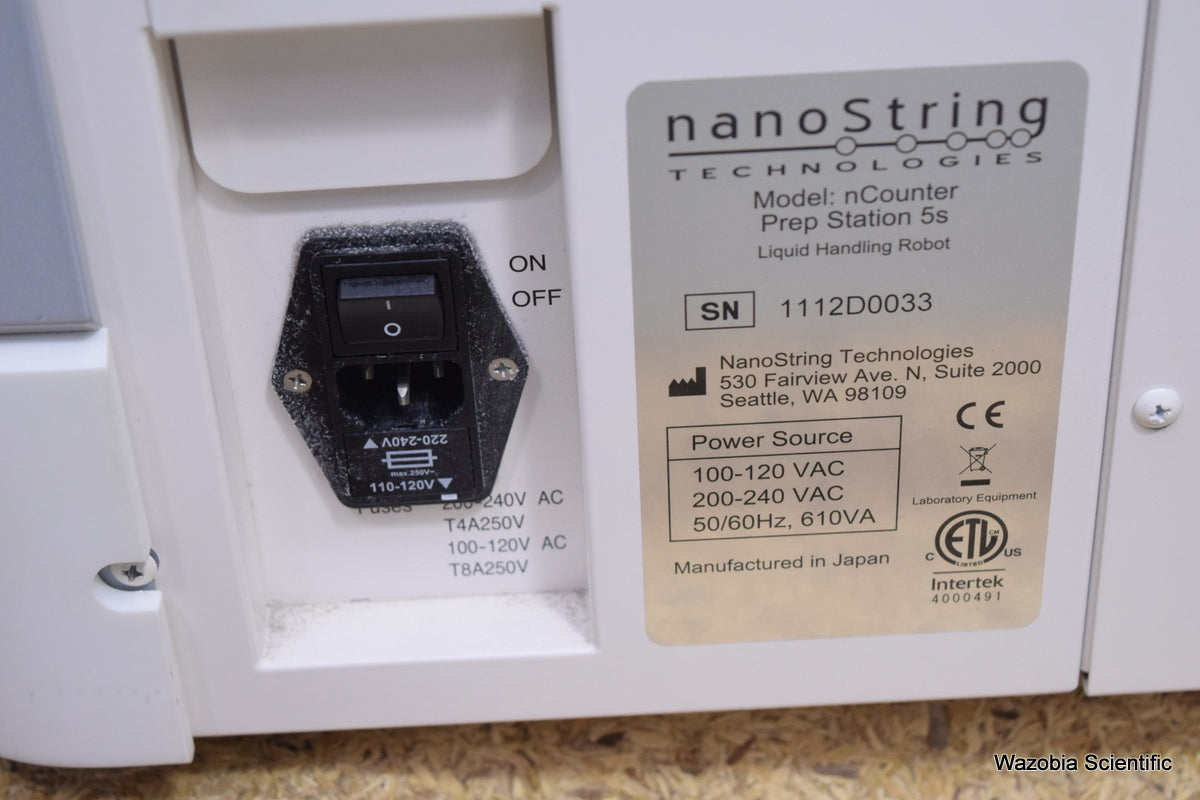 NANOSTRING TECHNOLOGIES NCOUNTER PREP STATION 5S LIQUID HANDLING ROBOT