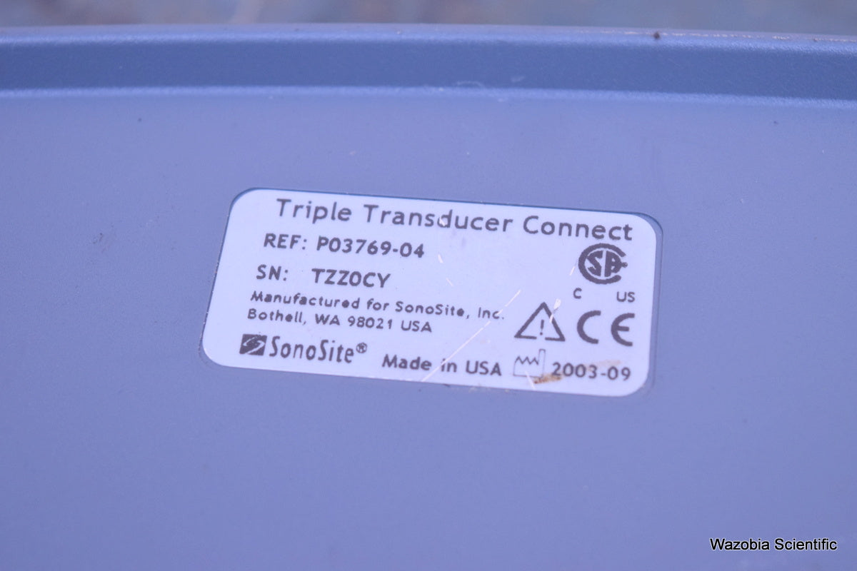 SONOSITE  TRIPLE TRANSDUCER CONNECT P03769-04 P03314-01