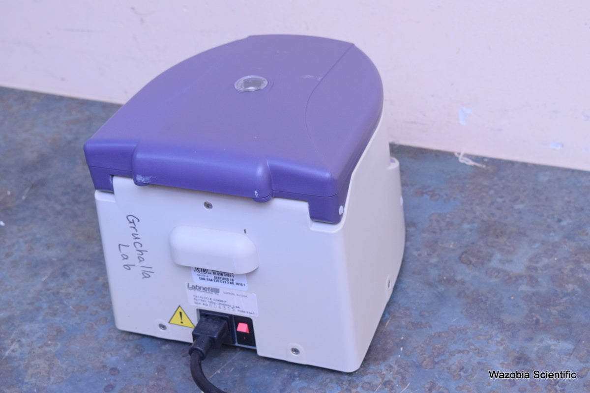 LABNET SPECTRAFUGE 24D LABORATORY CENTRIFUGE C2400-P WITH ROTOR