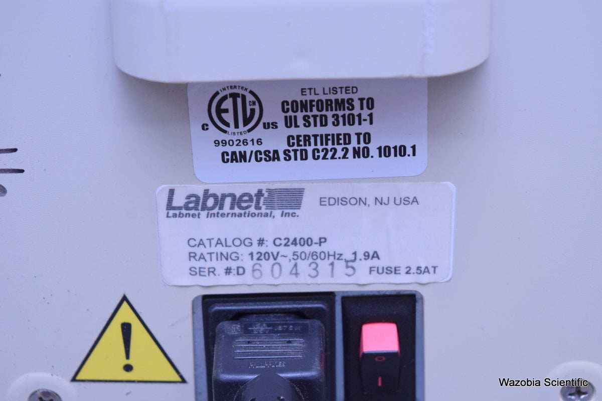 LABNET SPECTRAFUGE 24D LABORATORY CENTRIFUGE C2400-P WITH ROTOR